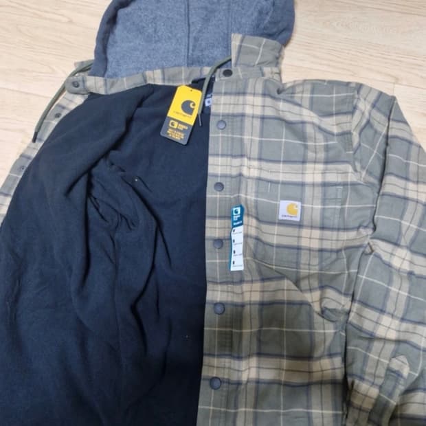 칼하트 누빔 후드 셔츠