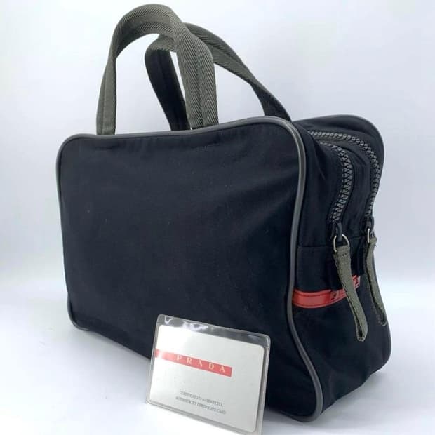 올드 프라다 크로스백 토트백 블랙