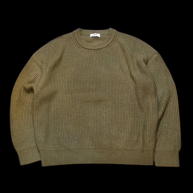 XL 카키 무지 니트