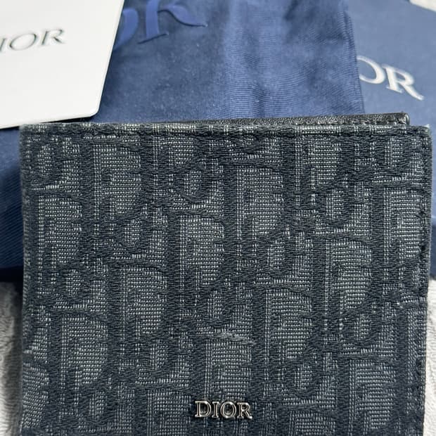 디올 오블리크 반지갑