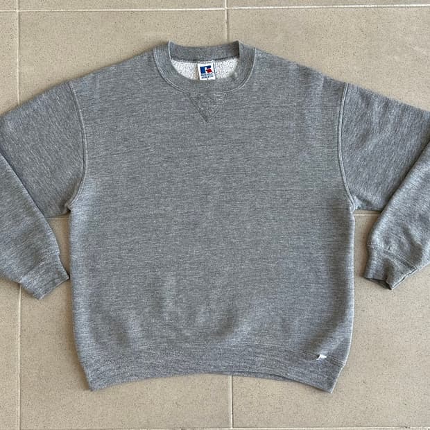 90s 빈티지 러셀 스웻셔츠 그레이 L USA