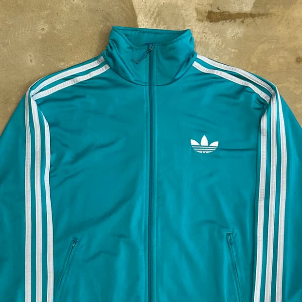 M 아디다스 파이어버드 화이트라인 에메랄드 트랙탑