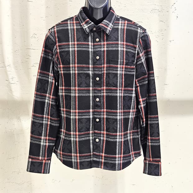 [M] 미사용 크롬하츠 캐시미어 플란넬 셔츠자켓 B1213C165