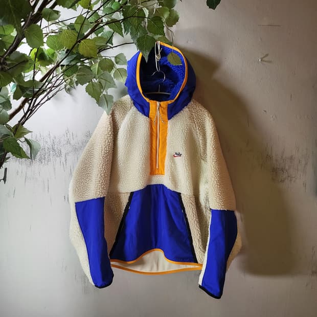 나이키 쉐르파 플리스 아노락 (XL)