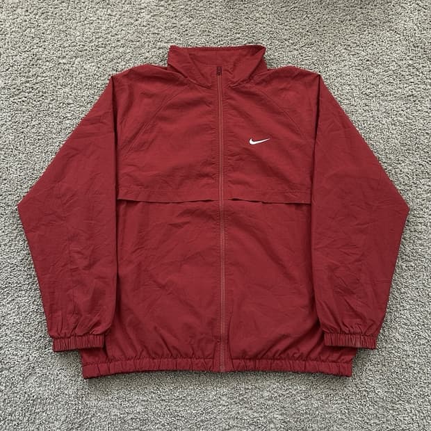 [L] 나이키 빈티지 올드스쿨 바람막이 레드