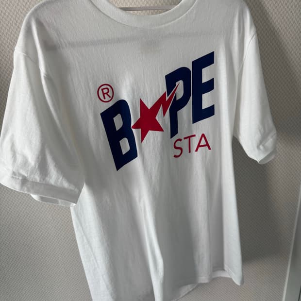 베이프 bape 스타 화이트 M