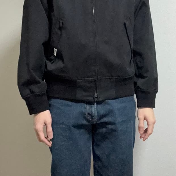 아페쎄 20FW 로고 블루종 자켓