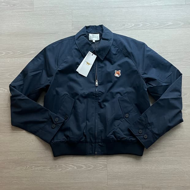 (새상품) 메종키츠네 헤링턴 블루종 자켓