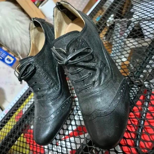 수제 앵클 부츠 힐 240 소가죽 예쁨 고급짐