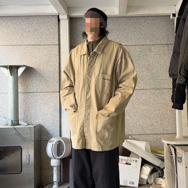 90s 스눕독 로고 덕 캔버스 자켓