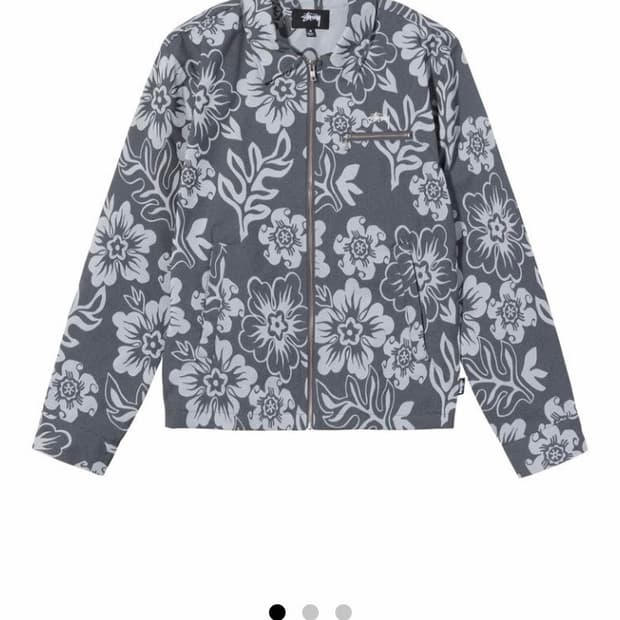 스투시 HAWAIIAN ZIP JACKET