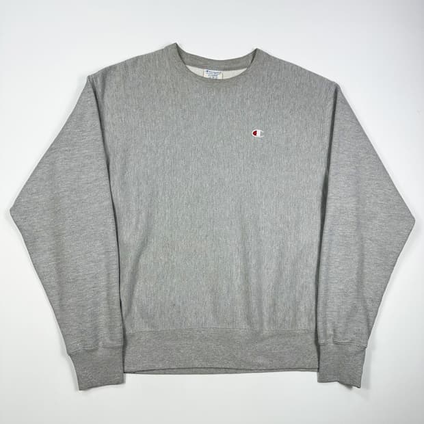 챔피온 리버스위브 헤비코튼 맨투맨 그레이 XL