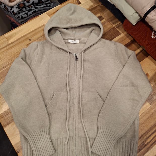 (마지막특가) 에이지도르 니트 후드집업