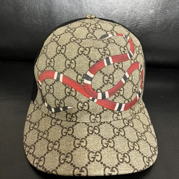구찌 GG 스네이크 수프림 볼캡