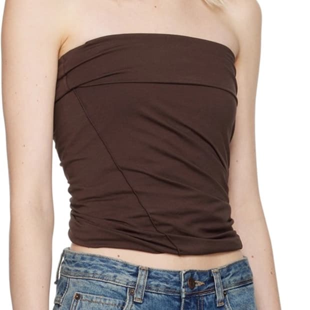 Twist Tube Top (Brown)