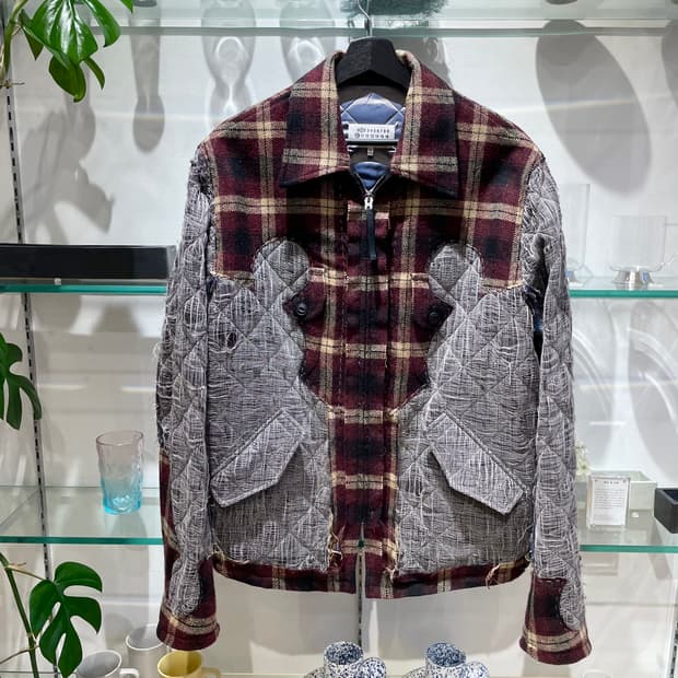메종 마르지엘라 pendleton embroidered jacket