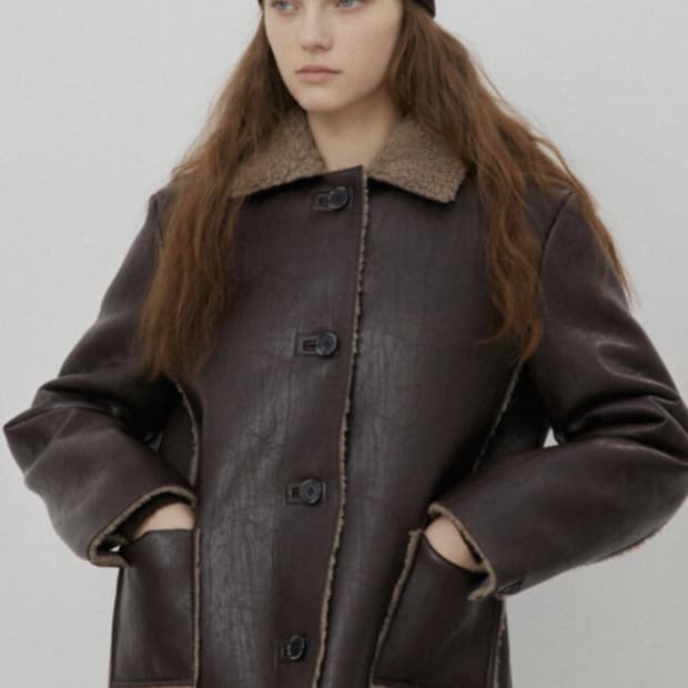 시엔느 시어링 무스탕 자켓