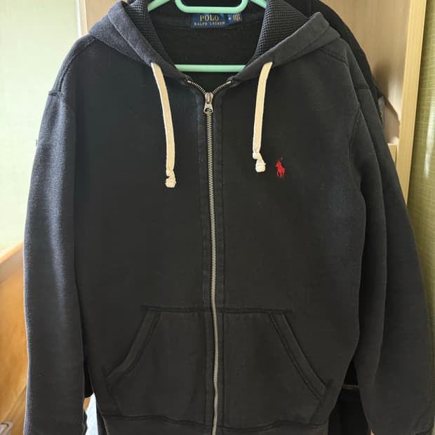 폴로 랄프로렌 후드집업 블랙