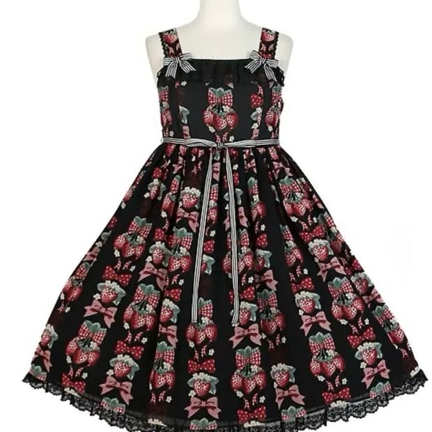 Angelic pretty strawberry doll JSK 점스카