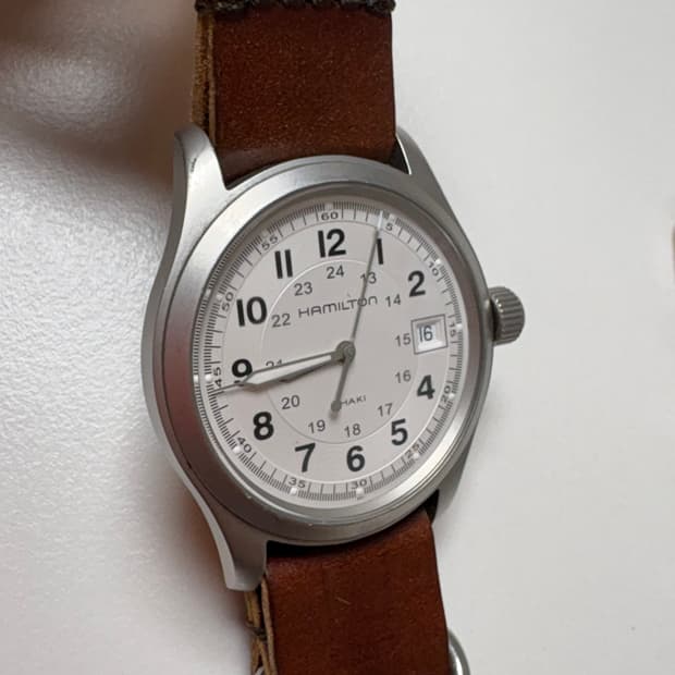 해밀턴 카키필드 쿼츠 38mm + 코도반 나토