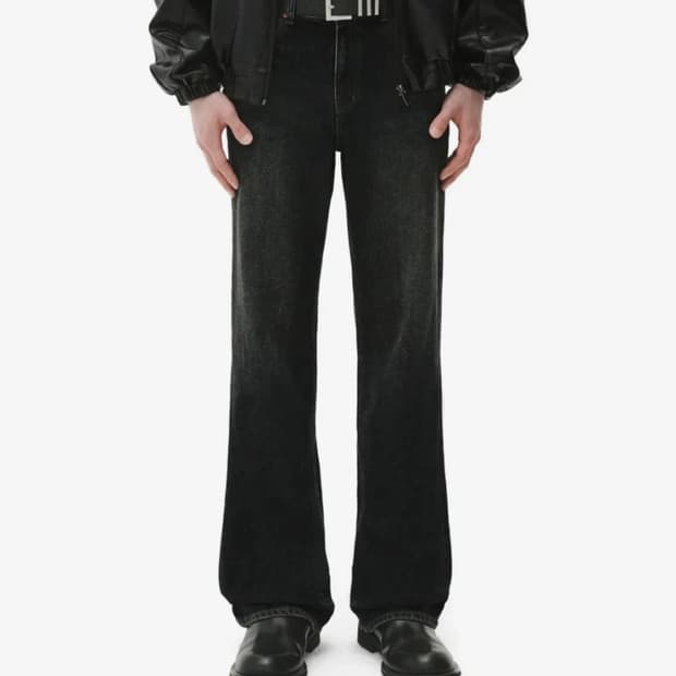 [32] 피스워커 블랙 프로텍터 뉴 부츠컷 플레어 청바지