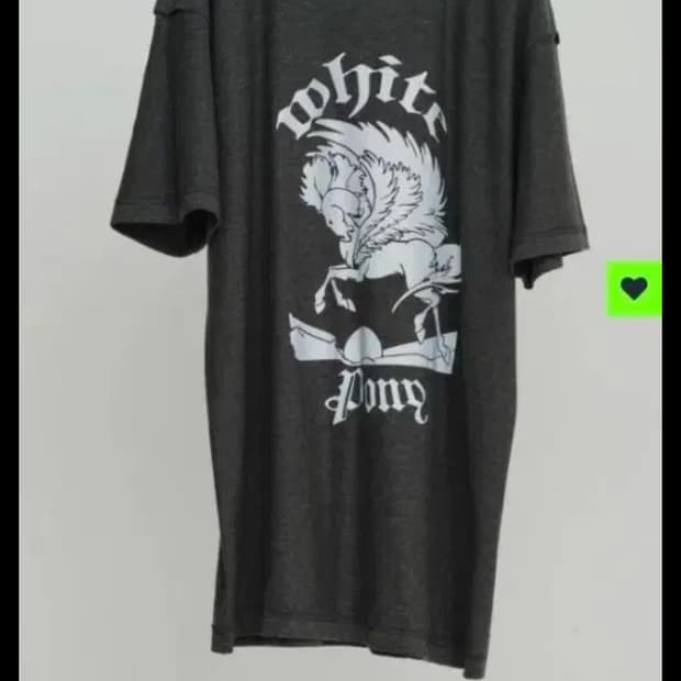 바디송 bodysong 화이트 포니 반팔 s