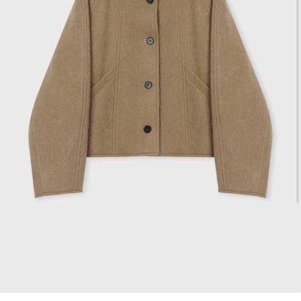 ethos 에토스 half neck crop coat 하프넥 크롭코트