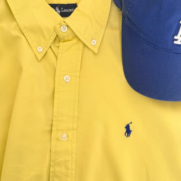 폴로( Polo ralph lauren) 옐로우 반팔 셔츠 S/S