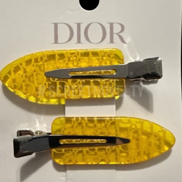 디올뷰티 헤어클립 옐로우 세트 (2ps)