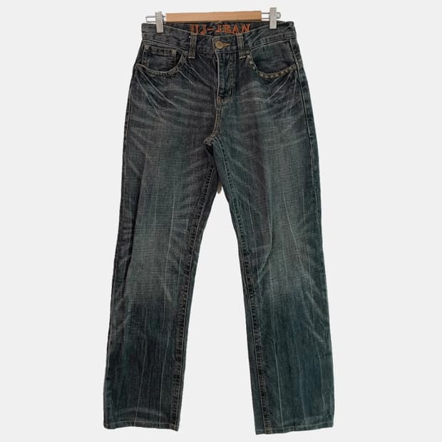 스터드 데님 팬츠