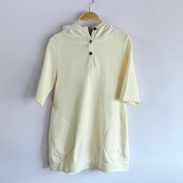 일본빈티지) 복슬 반팔후드