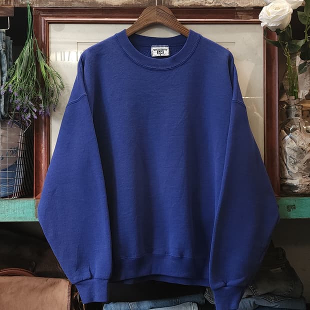 90s Lee 빈티지 스웻셔츠 플레인 스웻셔츠 블루 xl