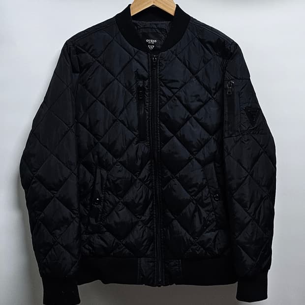 게스 여성 퀼팅 봄버자켓 S
