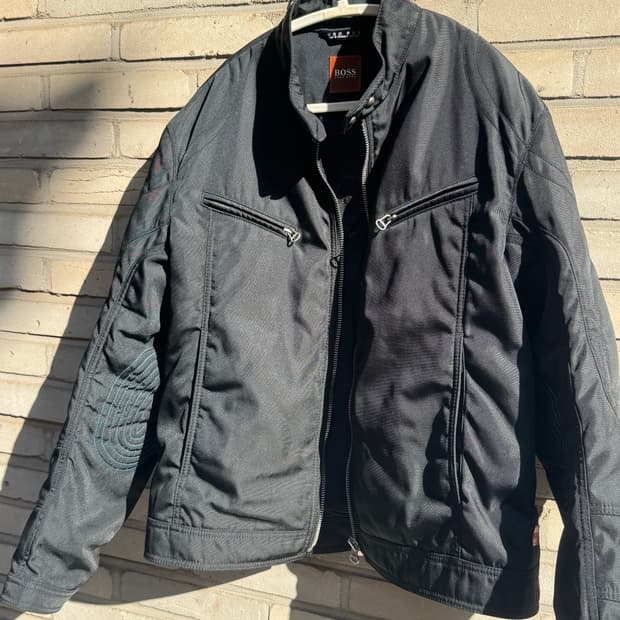 00s hugo boss biker jacket