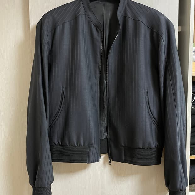 엘무드 카발리 울 스트라이프 자켓 다크네이비 46