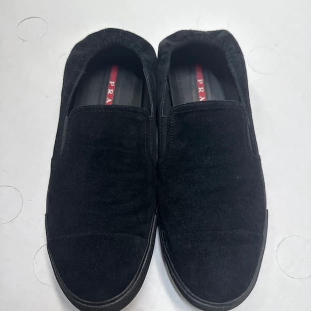 [프라다/스포츠] 블랙 스웨이드 슬립온 / 270