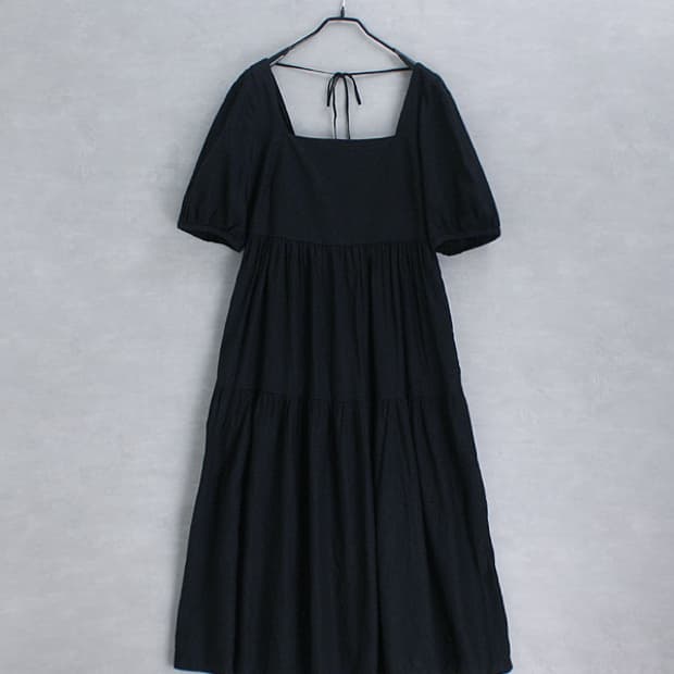 UNIQLO _ tiered linen blend ops