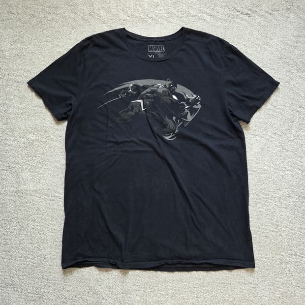 Marvel 블랙팬서 반팔 티셔츠 XL(105)