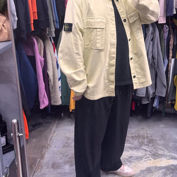 스톤아일랜드 셔츠형 자켓 xxl 기본 세탁 정도 하세요 