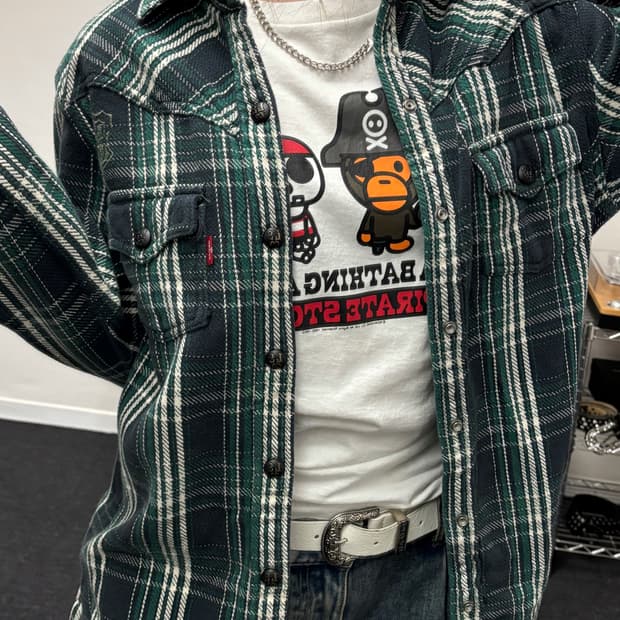 리바이스 00s 플란넬 체크 셔츠