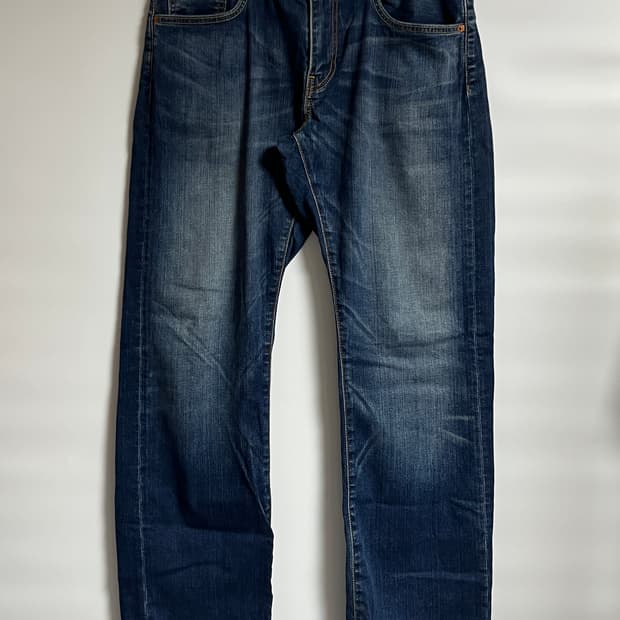 리바이스 504 워싱 와이드 데님팬츠 청바지 32