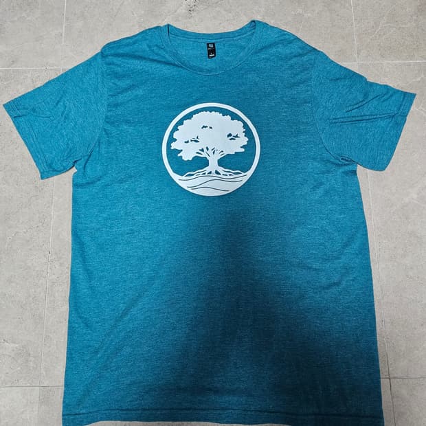 청록색 그래픽티 L