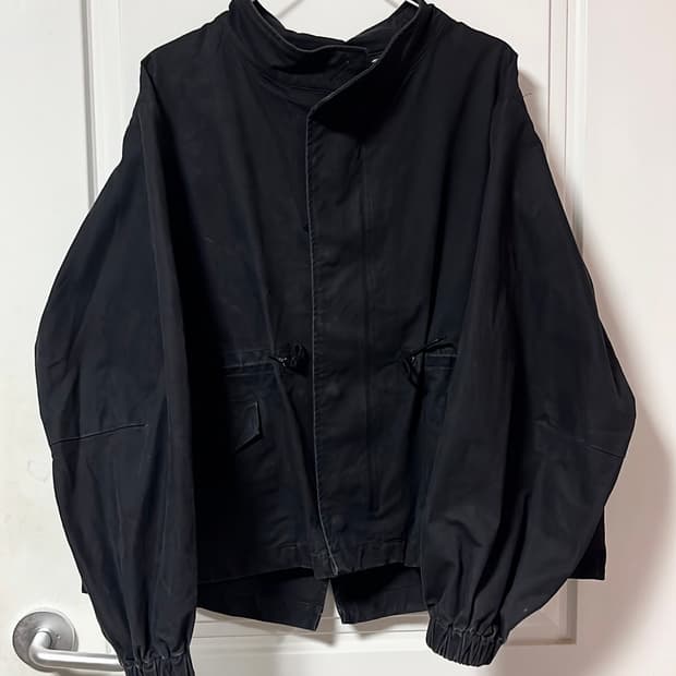 블랙 숏 야상 자켓