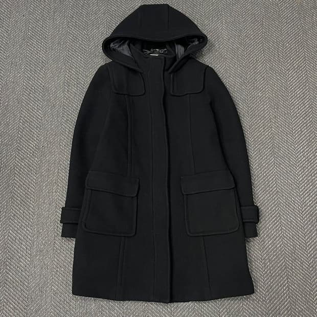 바나나 리퍼블릭 후드 울 코트 v0199