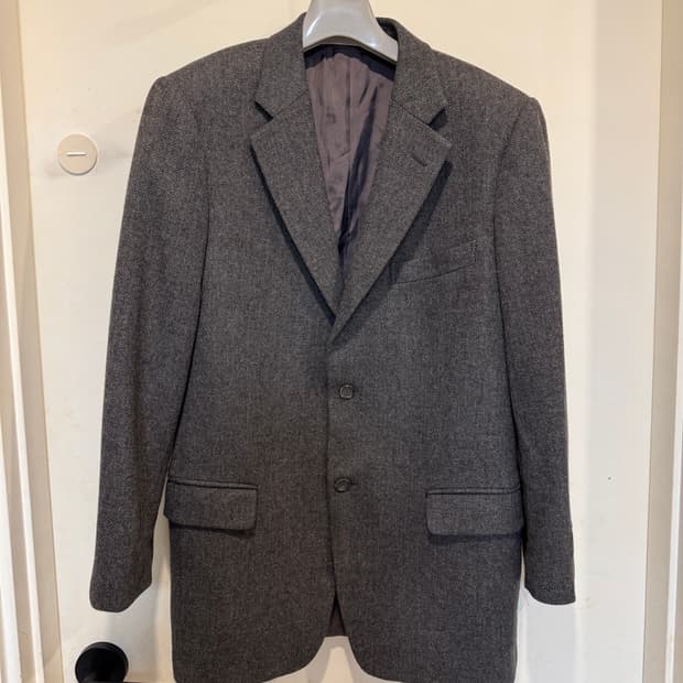 에르메네질도 제냐 해링본 울 자켓