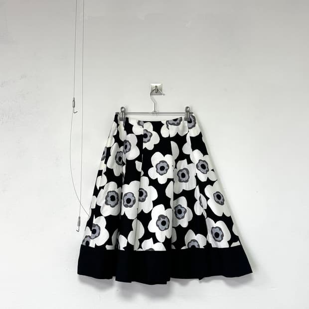 japanese vintage flower skirt