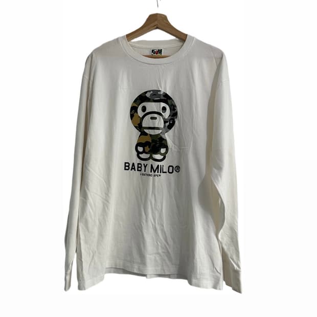 Bape 1st camo babymilo long sleeve (2xl)