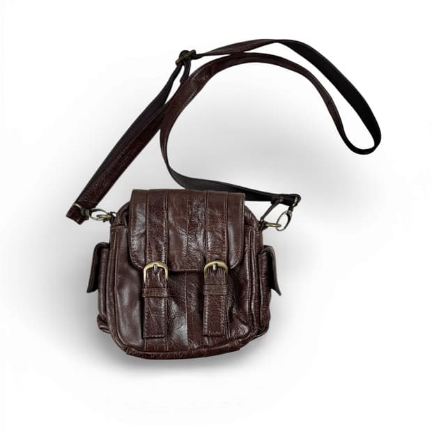 JPN 레더 미니 크로스백