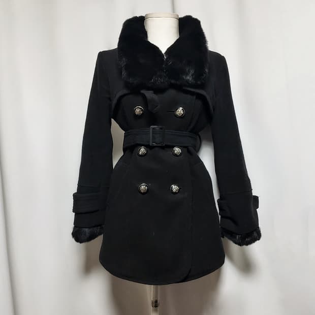 빈티지 퍼코트 대장 y2k자켓 그런지 핀터깔 오네갸루 긱시크 고스펑크로리