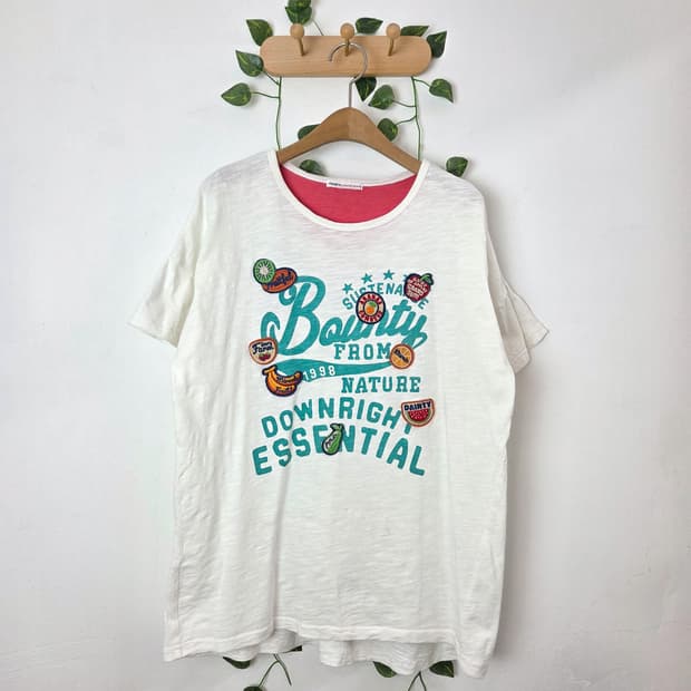 rough 패치 반팔 티셔츠